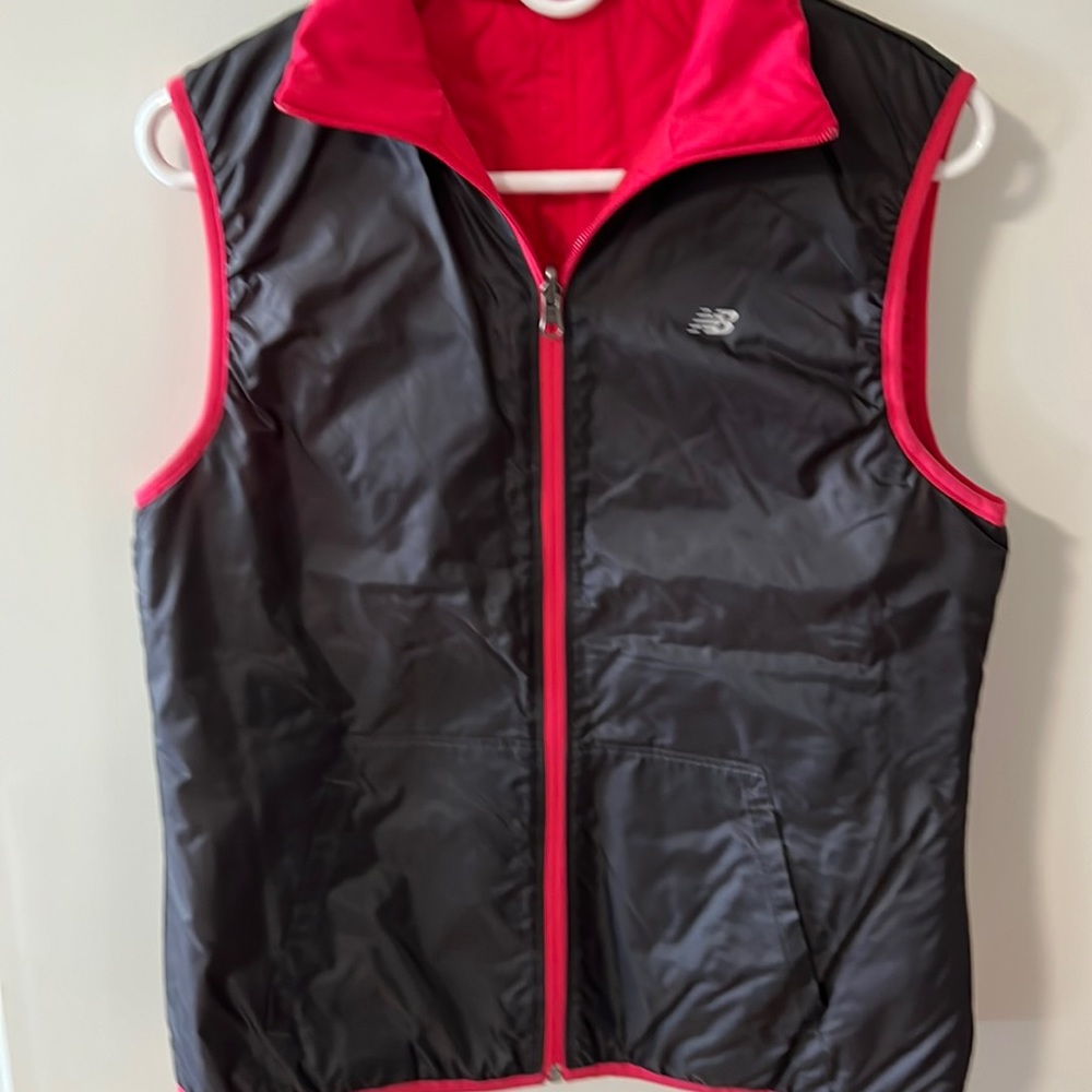 Women’s New Balance Reversible Gray-Pink Vest - Size Small